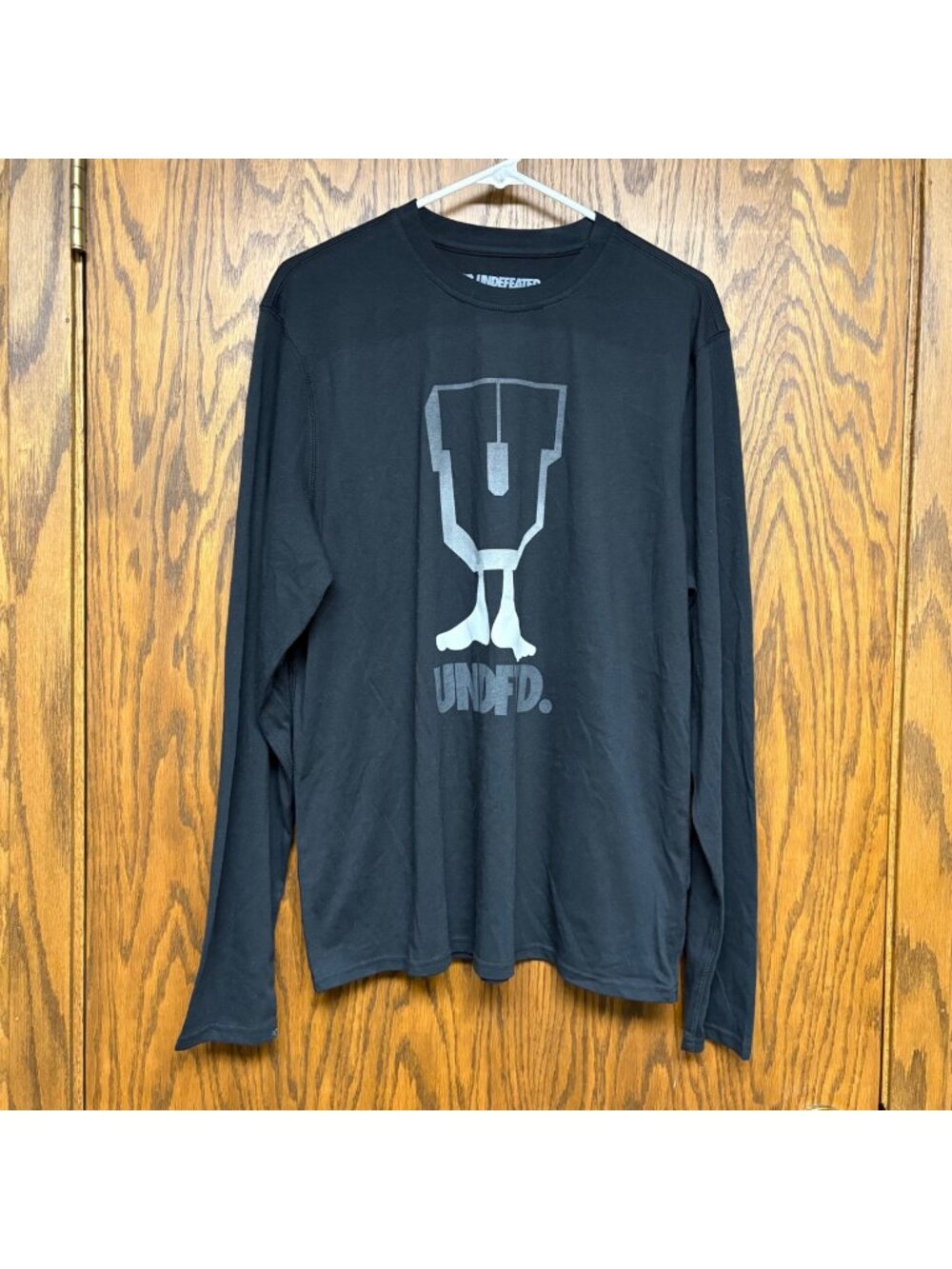 Undefeated Long Sleeve Graphic Tee Mens Large Black T-Shirt